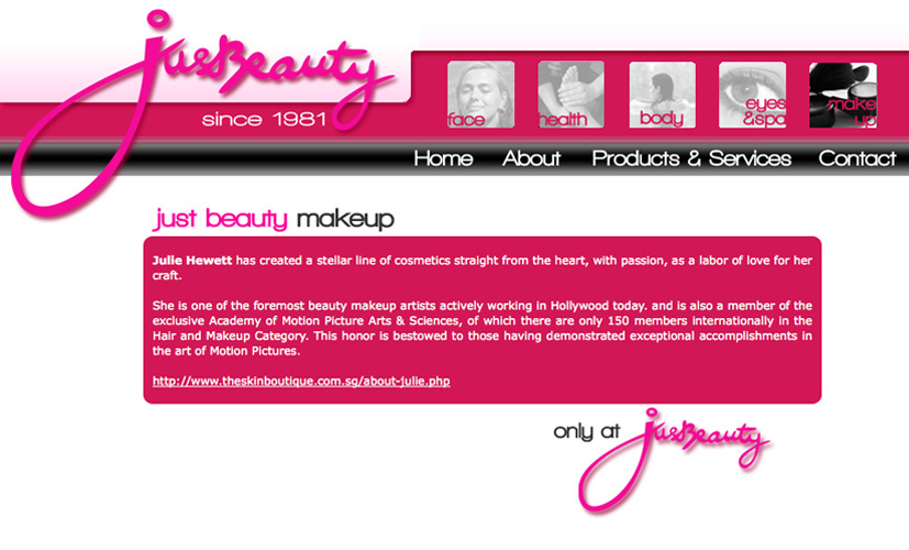 web justbeauty